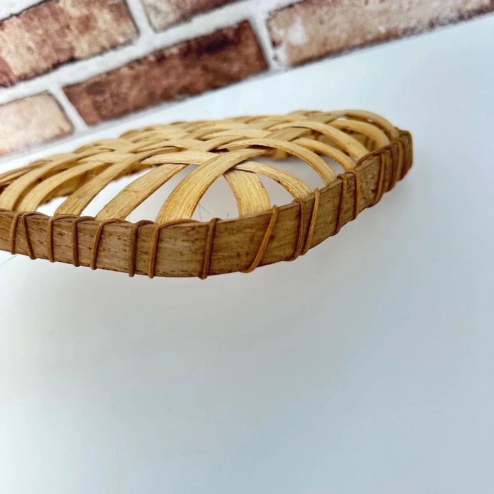 1985 Bloomfield Kentucky Tobacco Festival Hand-Woven Basket - Signed Folk Art 8